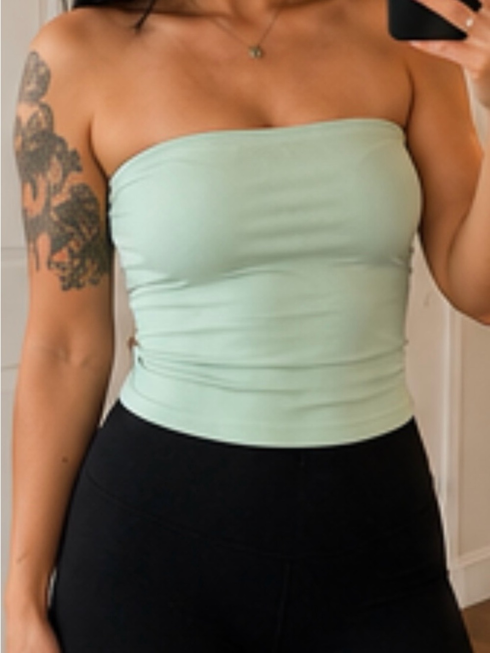 Green tube top